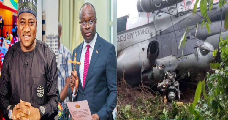 GHANA HELICOPTER CRASH: Defence and Environment Ministers Among Eight Dead
